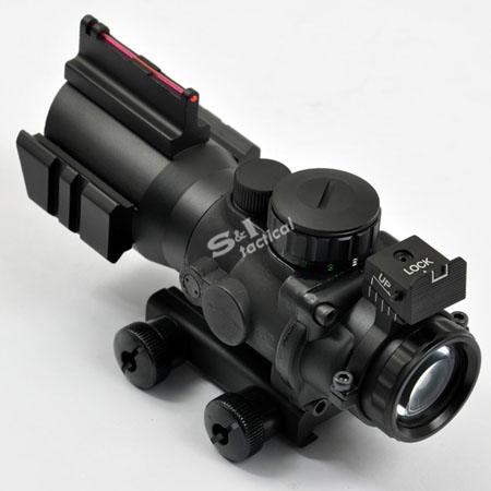 Sniper 4X32 Scope Illuminated Red/Green/Blue Reticle